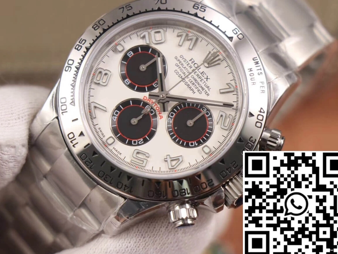 White 116509 Daytona JH Dial Cosmograph Rolex Factory 0814